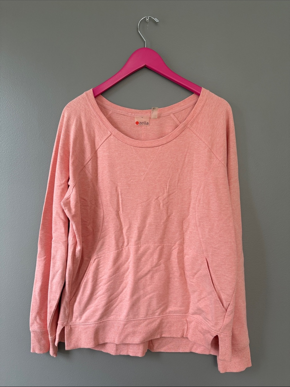 Zella peach pullover-Sz Large